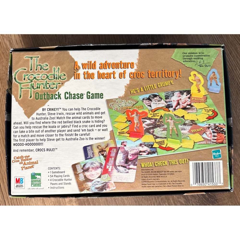 2000 The Crocodile Hunter Outback Chase Game 100% Complete Steve Irwin Game Rare - Picture 2 of 5